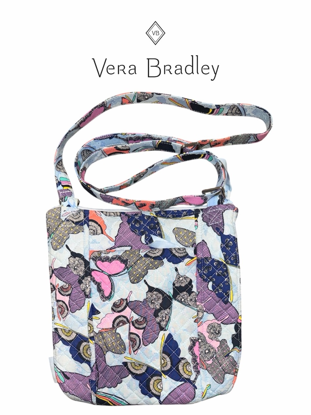 Vera Bradley‎ Little Hipster Butterfly By Crossbody Bag